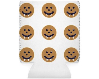 Vampire Pancakes Can Cooler Sleeve - Perfect gift! White Koozie