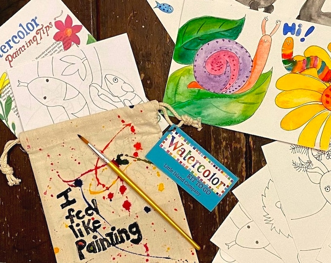 Kids Watercolor Kit to go