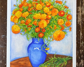 French Marigolds Giclee Print