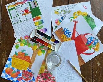 Watercolor Painting Kit ~ The Garden