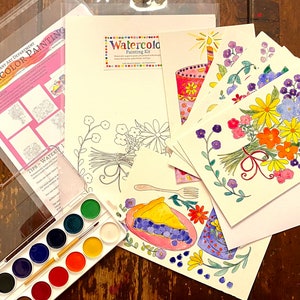 Greeting Cards Watercolor Painting Kit