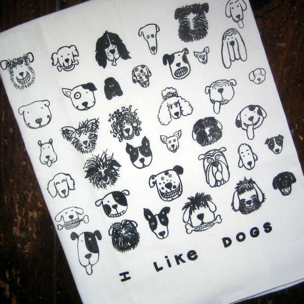 I LIKE DOGS Kitchen Towel