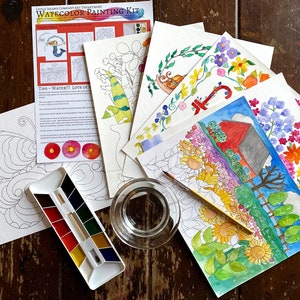 Watercolor Painting Kit ~ Variety Pack
