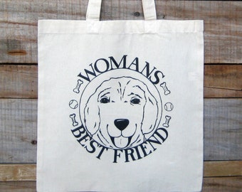 Dog Tote Bag, Womens Best Friend