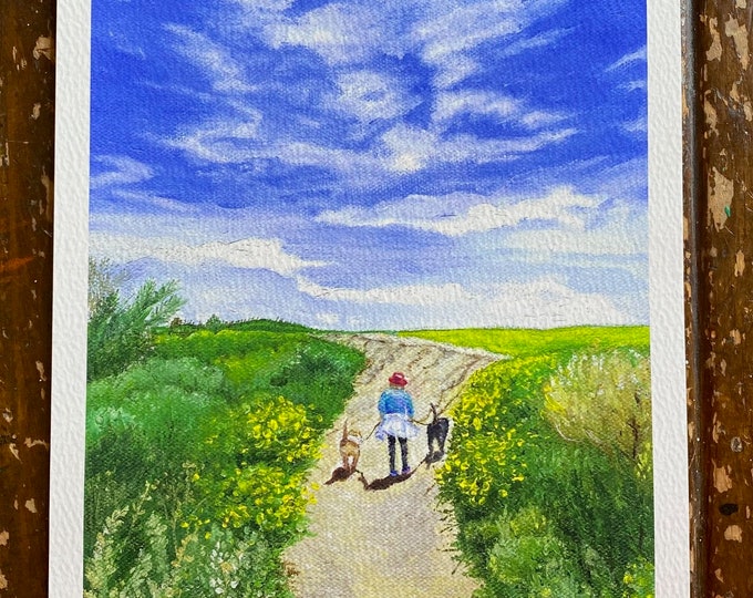 Dog Walker Back Bay Giclee Print