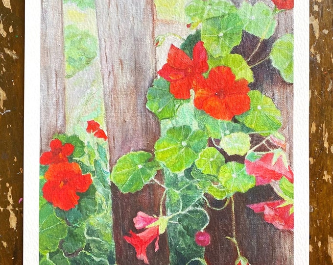 Nastertiums Giclcee Print from Original Oil Painting