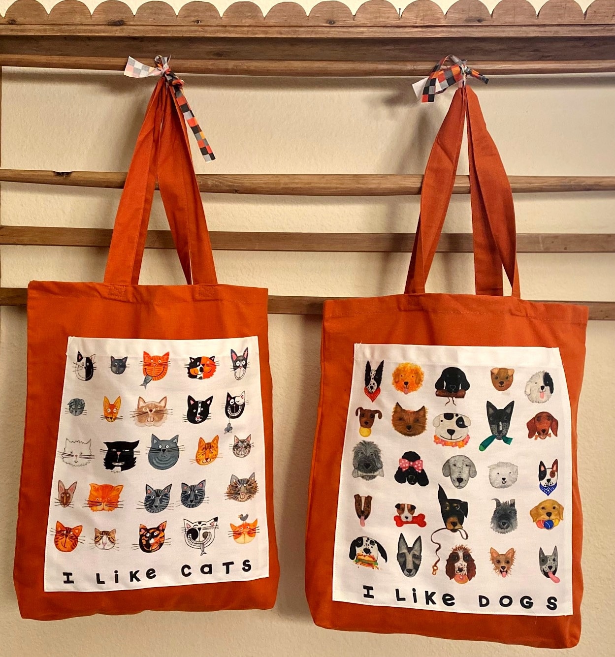 Large Sausage Dog Tote in Spice