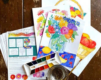 Watercolor Painting Kit Flowers and Still Lifes Two