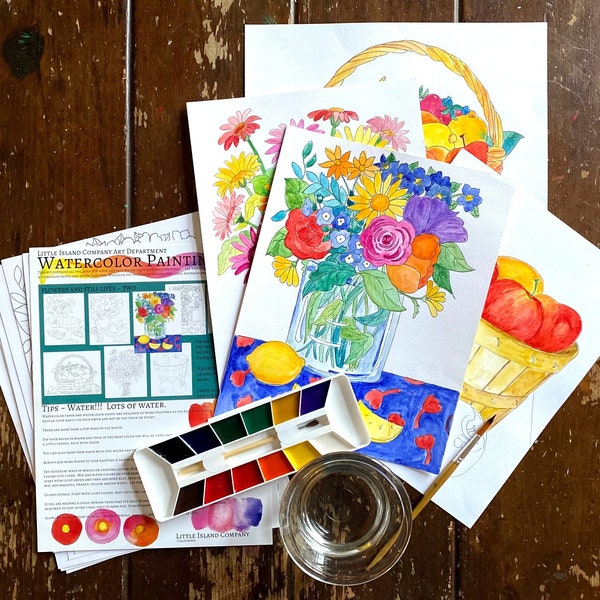 Watercolor Painting Kit Flowers and Still Lifes Two