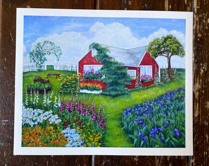 Little Red House Giclee Print