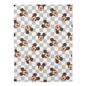 Mickey Blue checkers Baby Swaddle