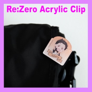 Re:Zero Acrylic Clip 01 | Japan Exclusive | Subaru Natsuki | Japanese Anime | Y2K Style | Harajuku | Manga | Cartoon | Cosplay |