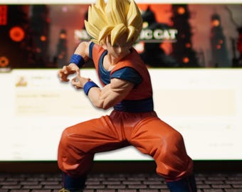 Dragon Ball Son Goku Figure | Kamehameha Pose High-Quality Statue | Powerful Shonen Anime Collectible Character Display