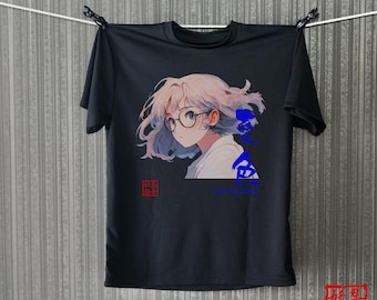 Camiseta de chica de anime pastel 01 / Estilo Tokio / Chicas lindas / Ropa urbana japonesa - Camiseta estética de ropa urbana japonesa