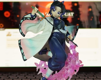 Demon Slayer Shinobu Kocho Figure | Kimetsu no Yaiba Insect Hashira Statue | Elegant Butterfly Pose Manga Character Display