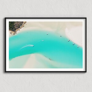Whitehaven Beach Aerial Print | Turquoise Ocean Wall Art (Digital Download)