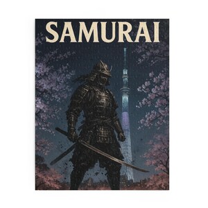 Samurai Puzzle - 120, 252, 500-Piece | Unique Gift for Puzzle Lovers, Home Decor, Gaming Party, Japanese Art, Stress Relief