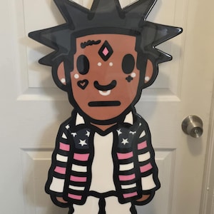 Lil Uzi Vert wooden resin sculpture