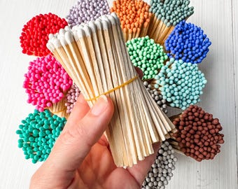 4-Inch Colored Matches: Bulk Matchsticks for Candle Refills & DIY