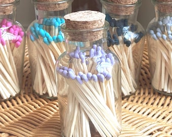 Apothecary Match Jar: Decorative Matches with Striker - 50 Safety Matches