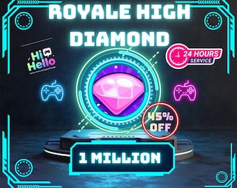 1 M Royale High Diamonds + BONUS | Online Now Guaranteed Delivery | Royale High (See Details)