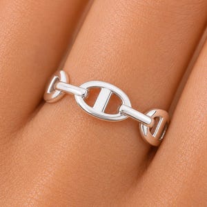 Snaffle Bit Ring – Solid 925 Sterling Silver, Adjustable Stackable Band, Equestrian Horse Jewelry for Women
