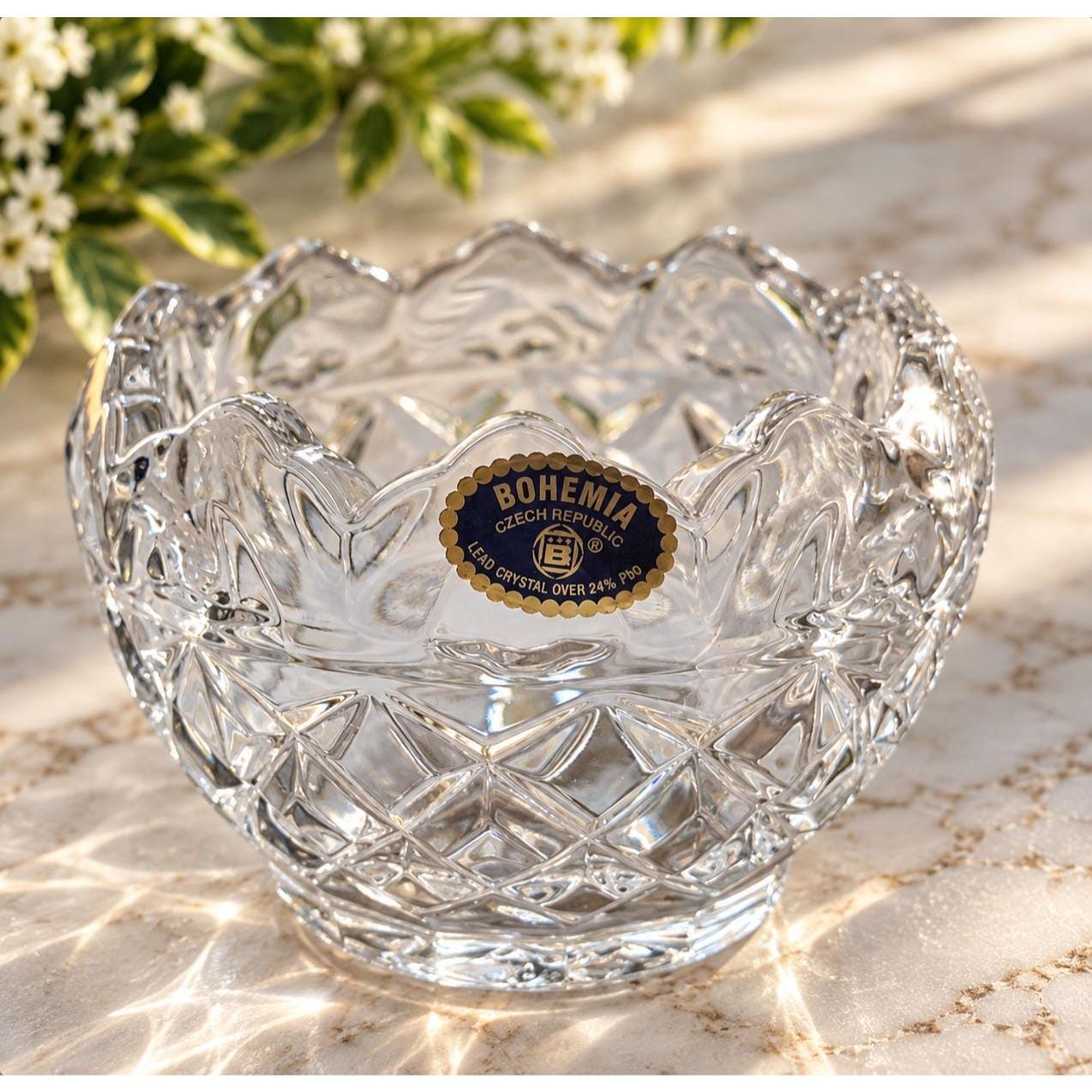Bohemia Crystal Bowl - Etsy