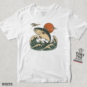 Vintage Japanese Tuna T-Shirt: Rising Sun Retro Graphic Tee