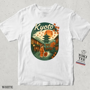 Maglietta vintage da geisha di Kyoto: maglietta da viaggio streetwear giapponese