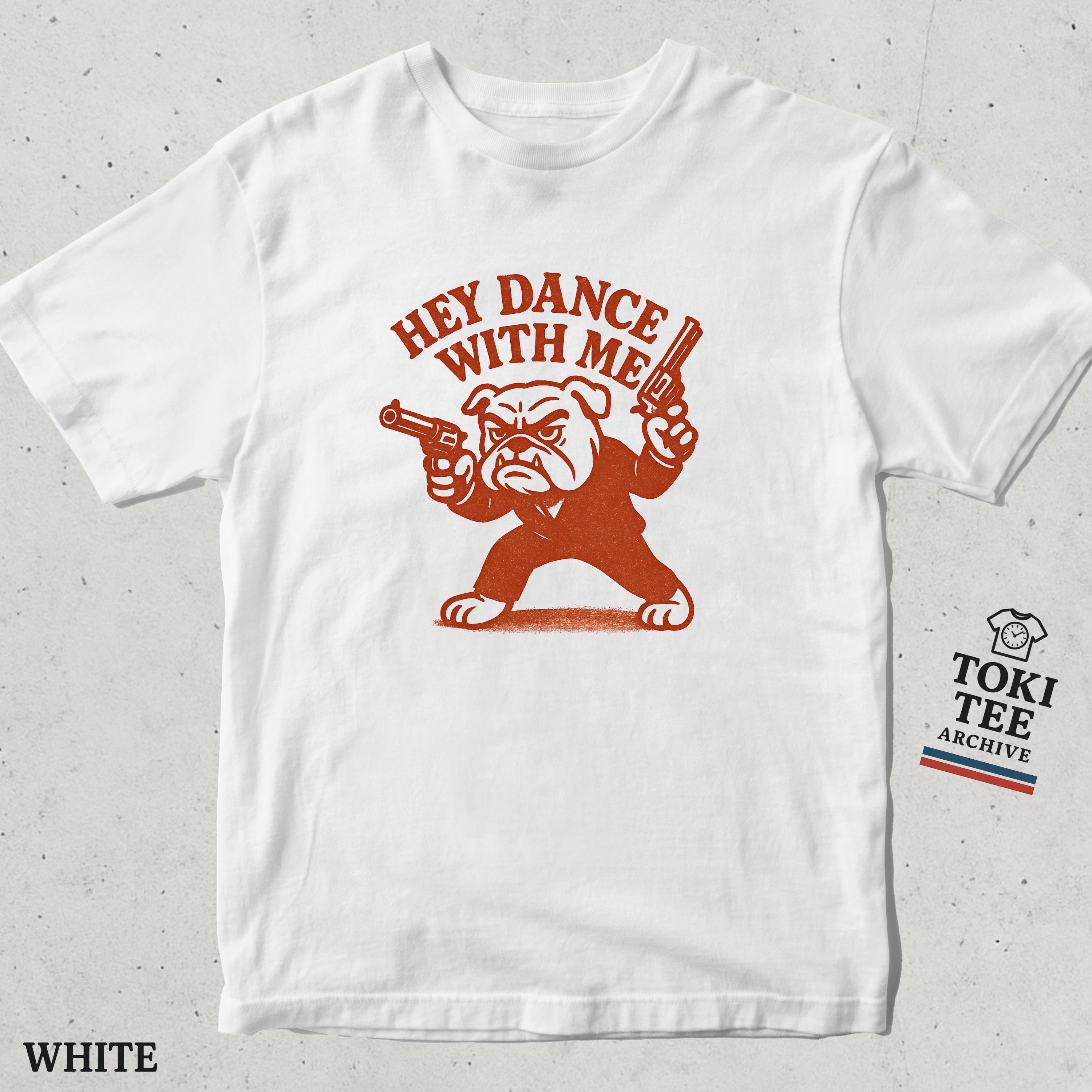 面白いレトロブルドッグTシャツ：ヴィンテージギャングスター