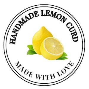 Editable Lemon Canning Labels - DIY Kitchen Pantry Stickers - Sheet of 12 - Instant Download