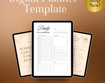 Minimalist Daily Planner Printable | Hourly Schedule, To-Do List (Instant Download A4/A5/Letter Sizes)