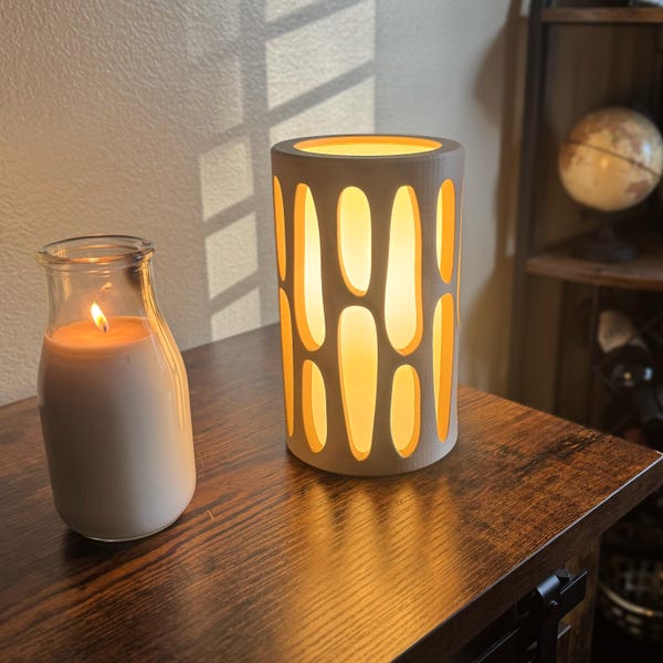 Lámpara de mesa moderna: iluminación ambiental minimalista, impresa en 3D