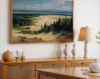 Kobuk Valley National Park Poster, Oil Painting Wall Art, Nature Landscape Print