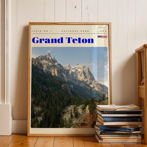 Grand Teton Nationalpark Fotografie Wandkunst, Reise Poster Druck, Modernes Wohn Dekor, Fernweh Geschenk, Reiseziel Kunst, Reise Geschenkidee