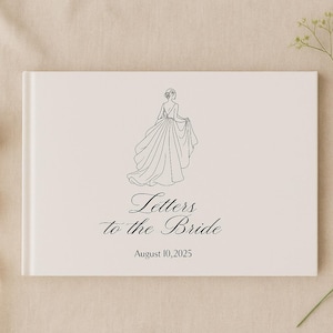 Cartas personalizadas de tapa dura para la novia / Boda / Evento / Despedida de soltera / Álbum de fotos / Regalo de boda / Álbum de recortes