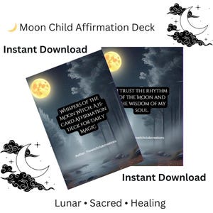 Susurros de la Bruja Infantil Lunar: 15 Tarjetas de Afirmaciones para el Trabajo con las Sombras y la Magia Ritual