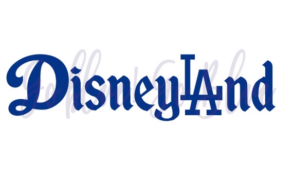 Disneyland La Dodgers Svg Jpg Digital File Etsy