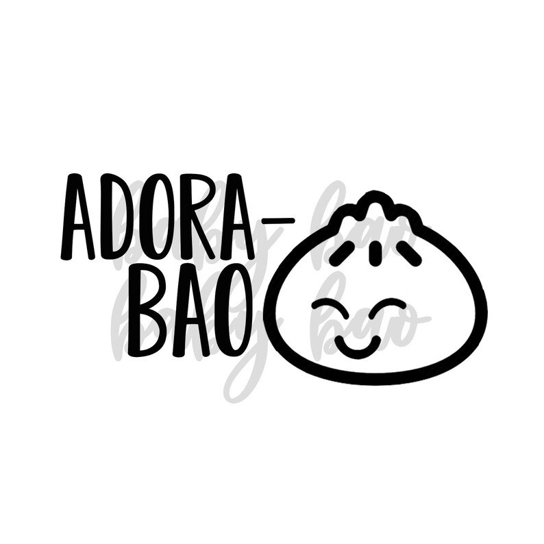 Download Adora Bao Dumbling Baby Cute Onesie Bib SVG JPG Digital ...