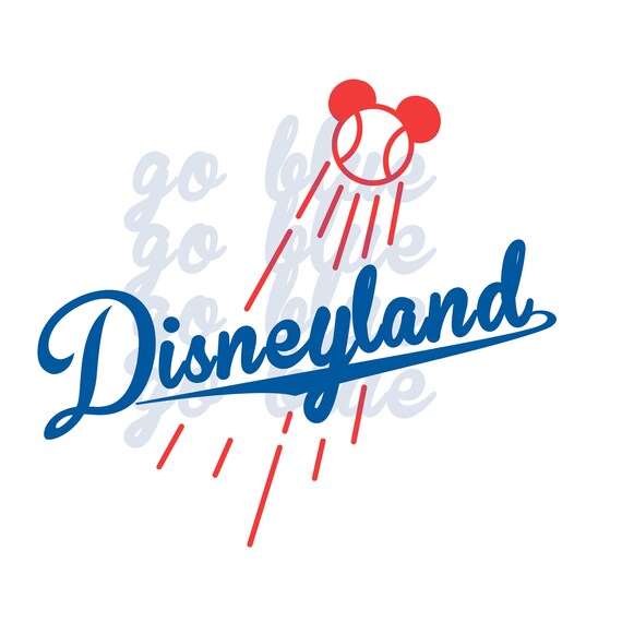 Disneyland La Dodgers Baseball Svg Jpg Digital File Etsy