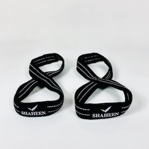Figure 8 Lifting Straps Heavy Duty Deadlift Straps for Powerlifting & Strongman | Max Grip Strength Wrist Support Gym Gear