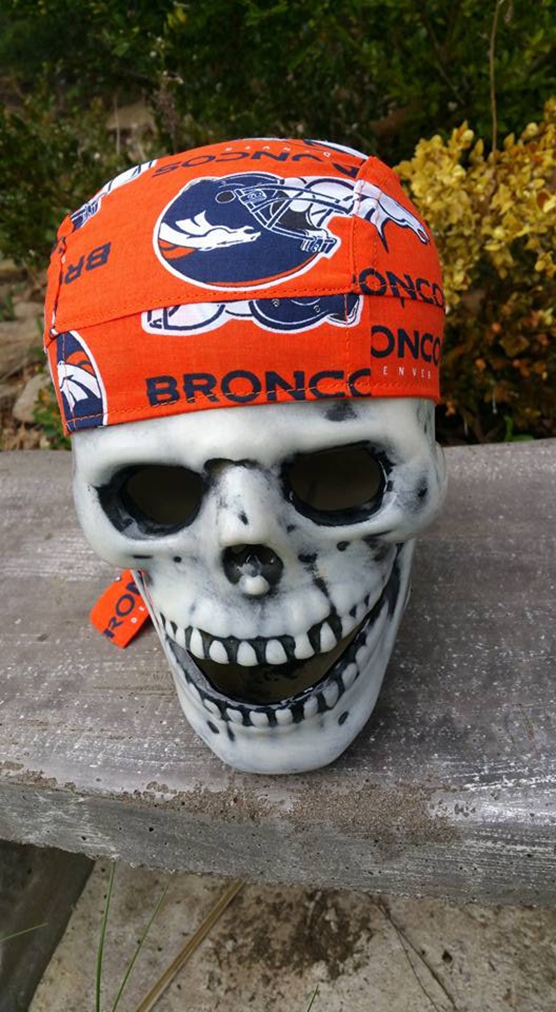Denver Broncos/Skull Cap / Helmet Liner / Du Rag / hat/chemo | Etsy