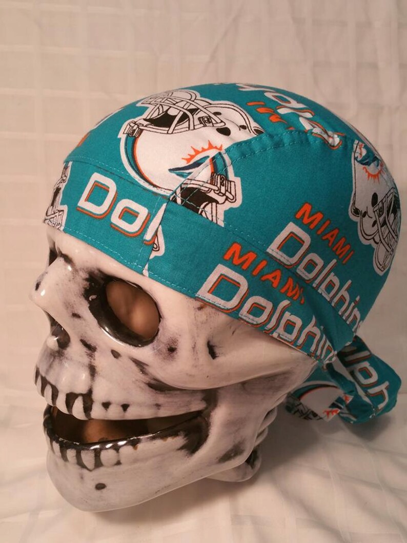 Miami Dolphins/skull cap/du rag/helmet liner/hat/head | Etsy