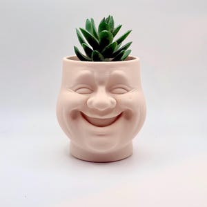 Smiley Face Succulent Planter – 3D Printed Cheeks Pot