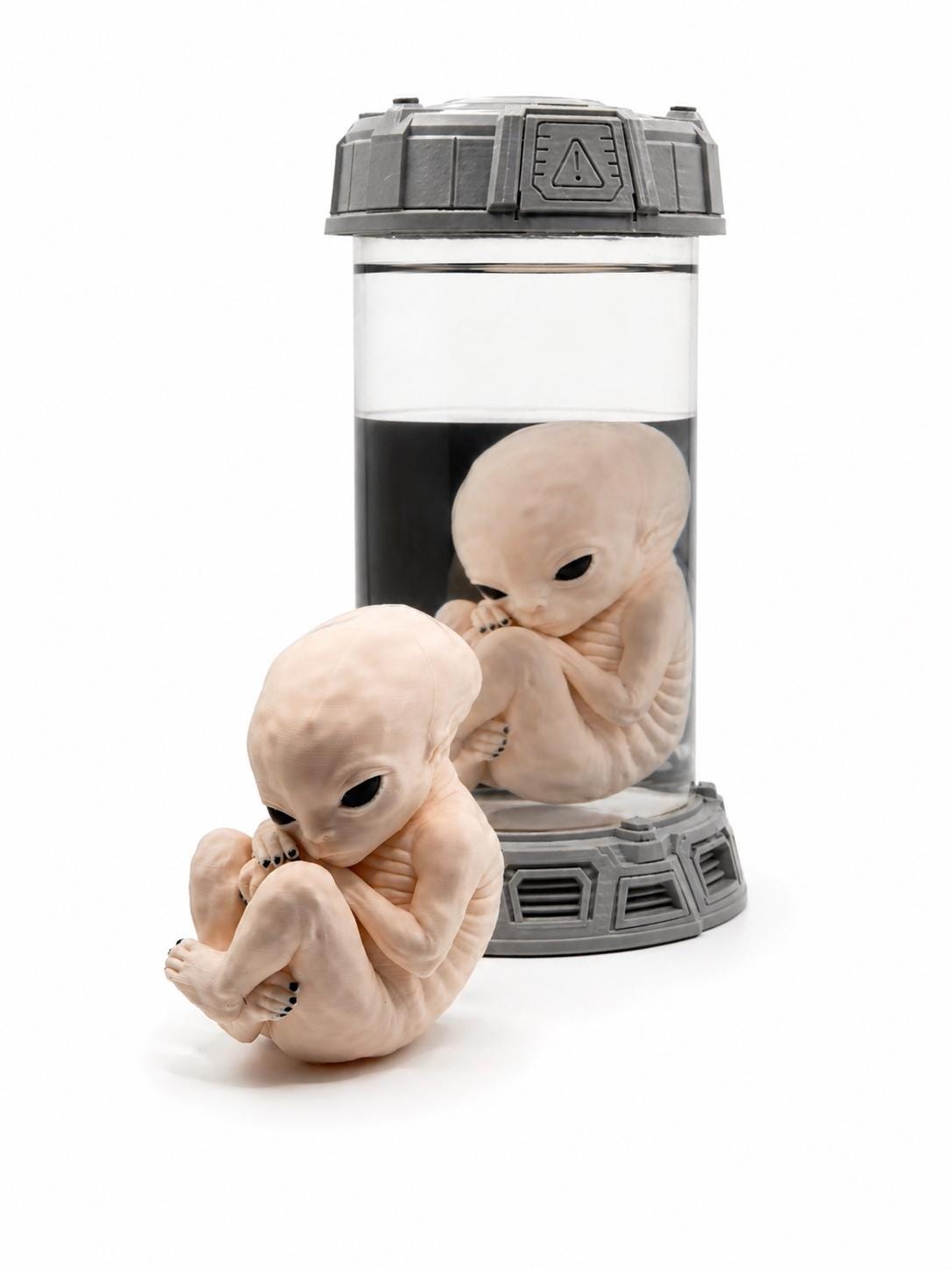 Alien Specimen Jar Lamp, Sci Fi Decor, Creepy Alien Embryo Display - Etsy