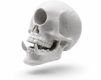 Cyclops Skull Decor: Gothic Fantasy Monster Statue