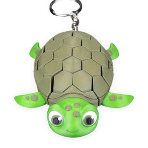Flexi Turtle Keychain: 3D Printed Articulated Fidget Toy