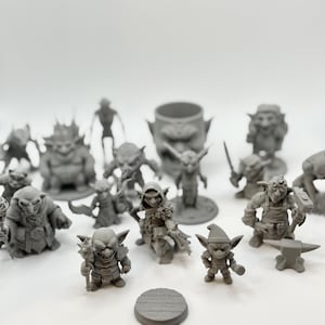 Goblin Miniaturen STL Set - Mischief Mob für DnD & RPG (Digital)