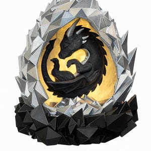 Dragon Egg Lamp – LED Baby Dragon Light for Fantasy Home Decor