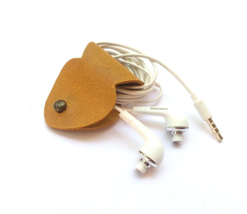Headphone Holder Handmade Leather Cord Organizer Cable Etsy Israel